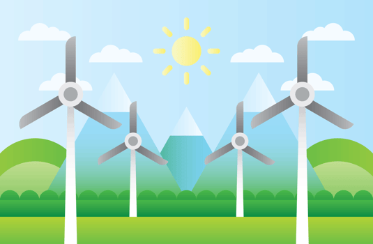 Wind Turbine Natural Resources vector