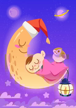 Bedtime vector