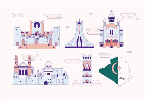 Algeria Landmark Vector