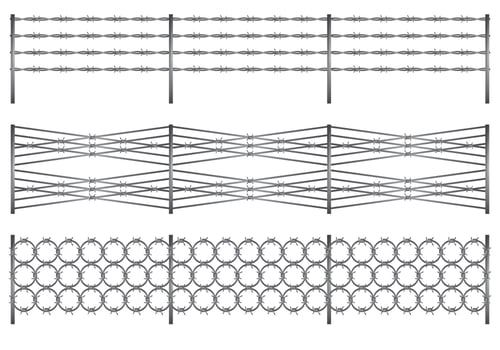 Razor Wire Vector Design lllustration