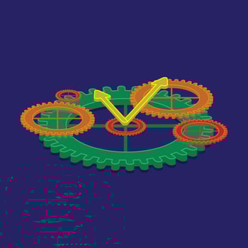 Watch Parts Vector Illustration