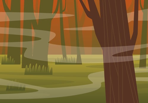 Spooky Bayou Illustration vector