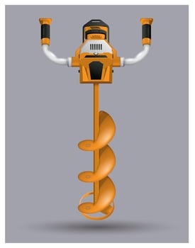 Auger Drill Vector