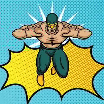 Mexican Wrestler Background vector