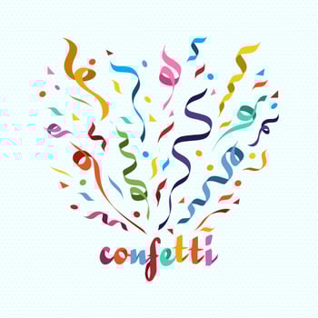 Colorful Confetti Vector Illustration