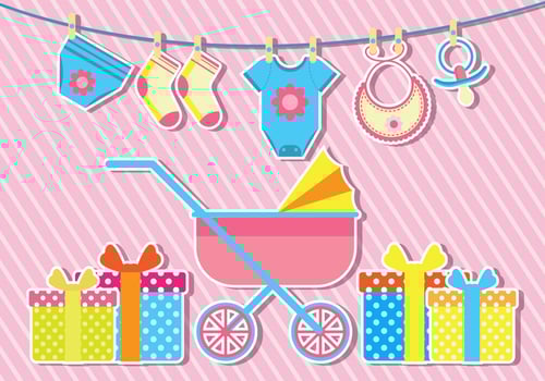 Babyshower Vector Illustration