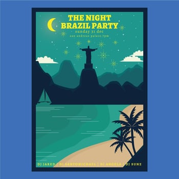 Brazil new year  vector