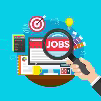 Online Job Searching vector