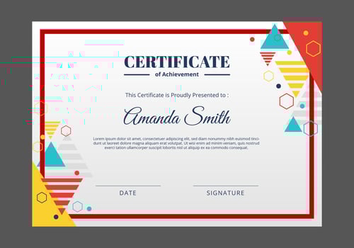Certificate Template  vector