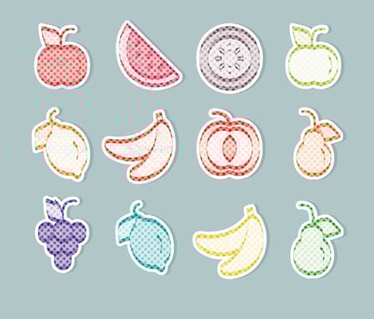 Vector Fruits Stickers