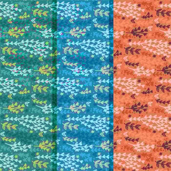 Vector Hand Drawn Floral Patterns