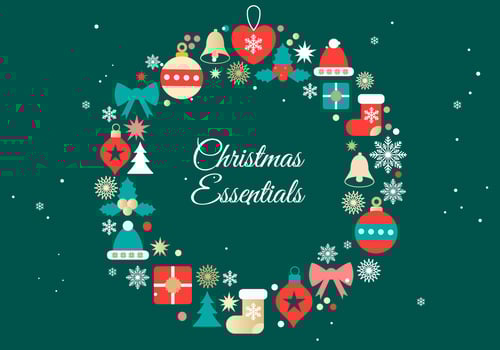 Free Christmas Elements Background Vector