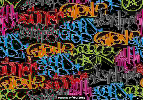 Vector Graffiti Art SEAMLESS Pattern