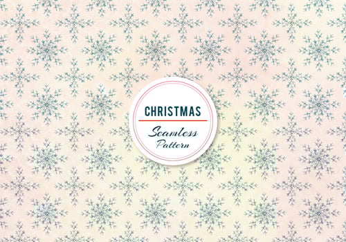 Free Vector Snowflakes Pattern