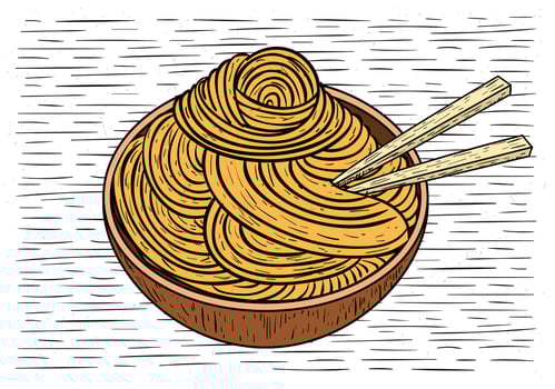Hand Drawn Vector Food Illustration