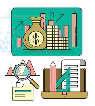 Business Growth Statistics vector
