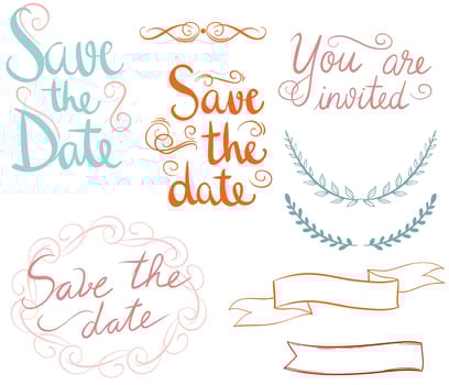 Free Save The Date Vectors