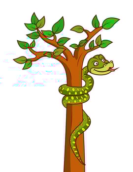 Anaconda snake vector