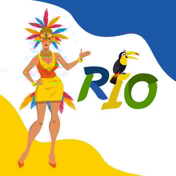 Rio Carnival Vector Illustration Concept