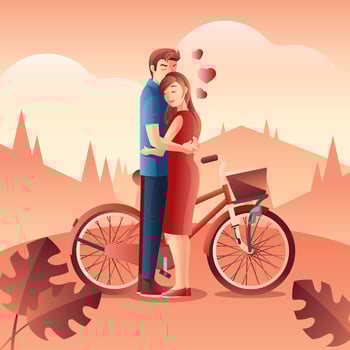 People In Love Vector