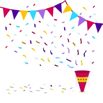 Colorful Confetti Vector Illustration