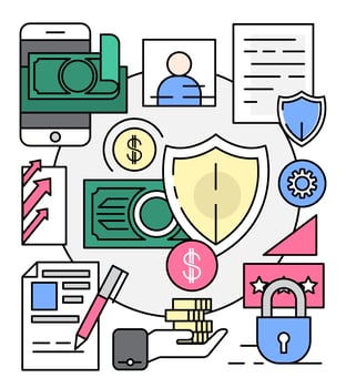 Linear Finance and Banking Vector Elements