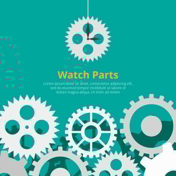 Watch Parts Vector Background