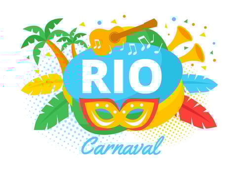 Rio Carnaval Background vector
