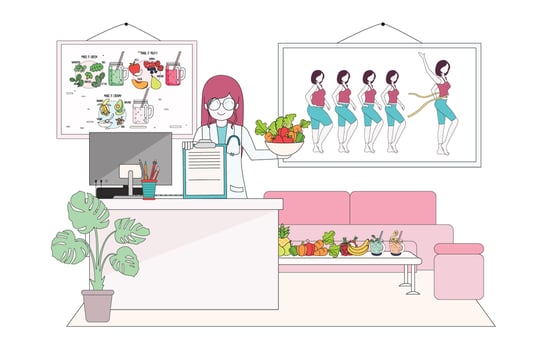 Cheerful Nutritionist Vol 2 Vector