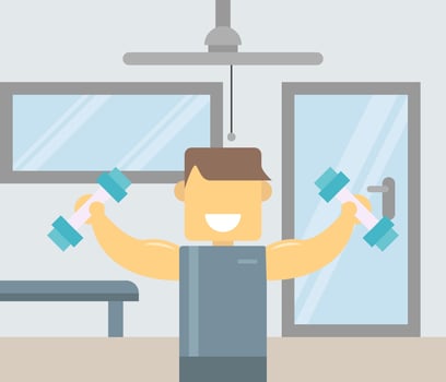 Iconic Stylish Fitness Trainer Vectors