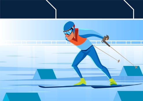 Winter Olympics Korea Sports vector