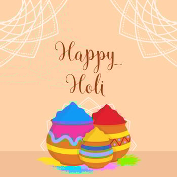 Flat Holi Festival Vector