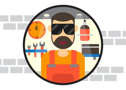 Iconic Repair Man Vectors