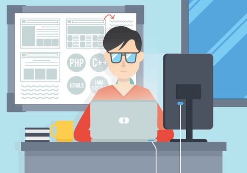 Software engineers vector