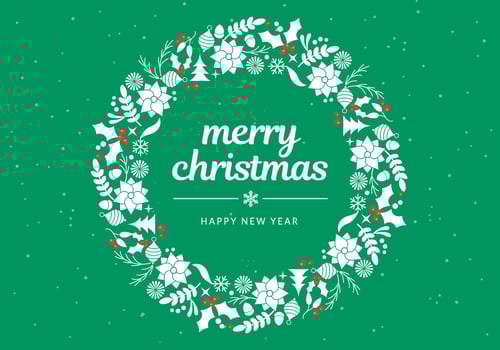 Free Flat Design Vector Winter Holiday Illustration