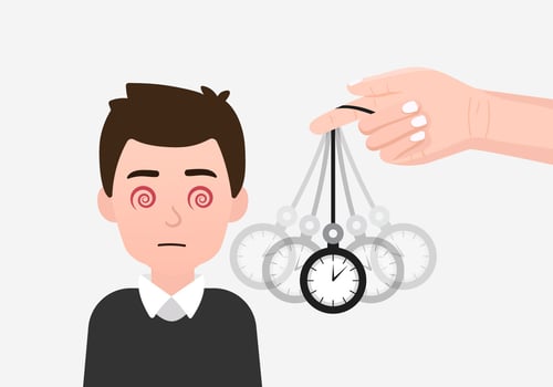Hypnosis Hand Swinging vector