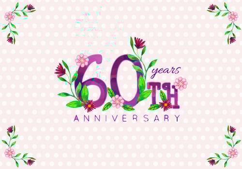 Free Vector 60th Years Anniversary