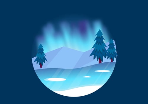 Northern Lights Vector