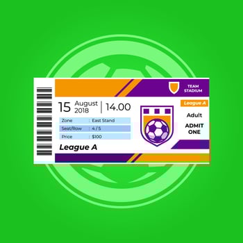 Soccer Ticket vector