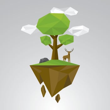 Floating Forest vector