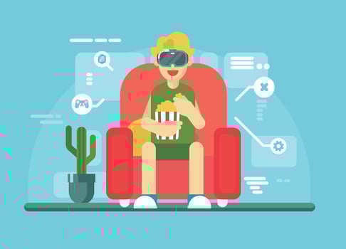 Virtual Reality Experience Vector