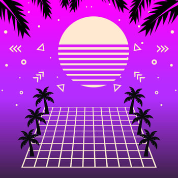 Vaporwave Background Vector