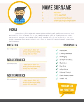Unique Curriculum Vitae Graphic Designer Vectors