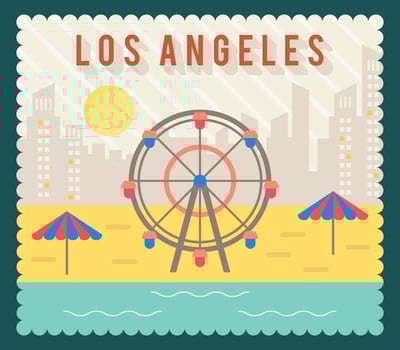 Creative Vintage Los Angeles Vectors