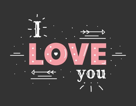I Love You Vector 