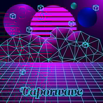 Vaporwave Background vector