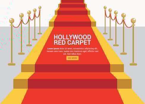 Hollywood Red Carpet vector