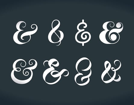 ampersand Vector Set