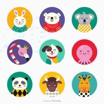 Cute Critters Vector Collection