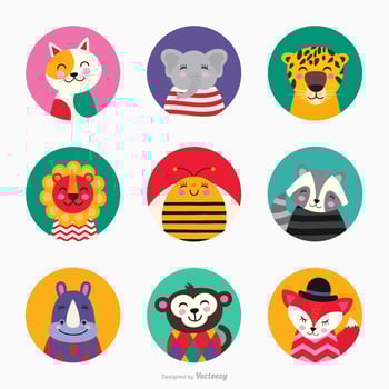 Cute Critters Vector Set